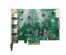 Quad Channel 4-Ports x4 USB 3.0 to PCI E Controller Card U3X4-PCIE4XE101