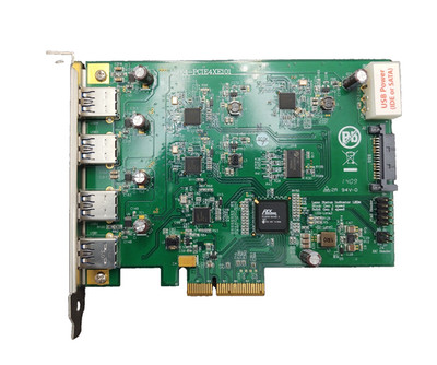 Quad Channel 4-Ports x4 USB 3.0 to PCI E Controller Card U3X4-PCIE4XE101