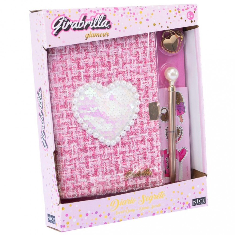 8056779191472 Tweed diary with a sequins heart NICE 6090₽
