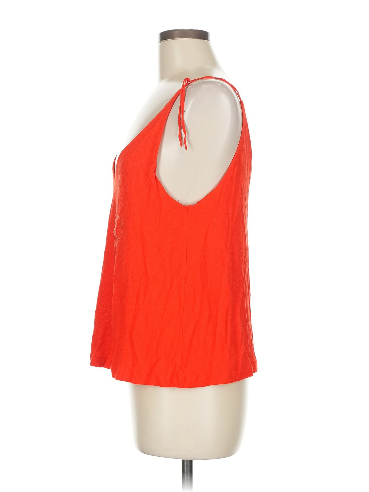 Massimo Dutti Women Orange Sleeveless Top M thumbnail 4