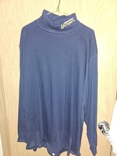 UOFM Michigan WOLVERINES Turtle Neck Pull Over Maize And Blue SIZE LARGE