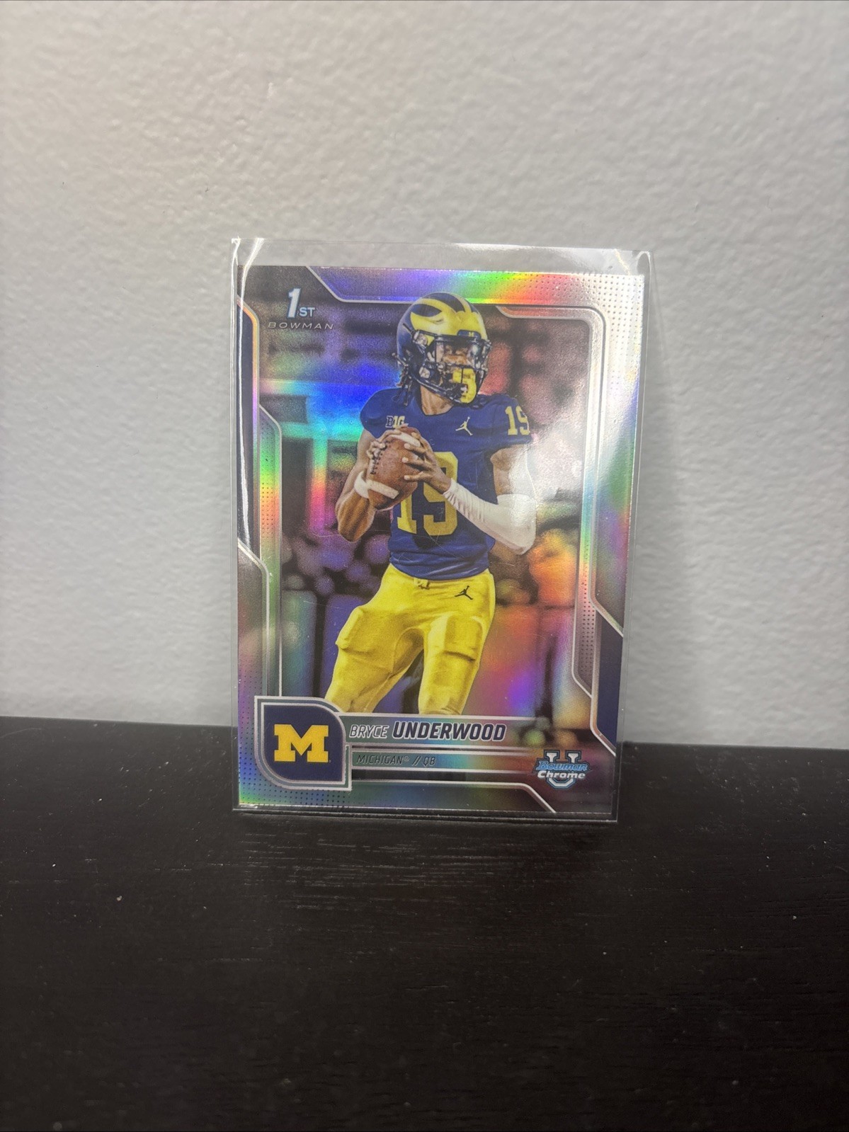 2025 Bowman U University Chrome Bryce Underwood Refractor Michigan 1st #2460
