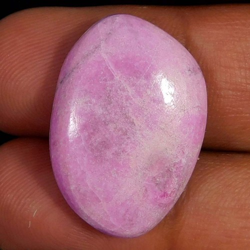 Pietra Rosa 18,50 ct. Pietra preziosa naturale rosa cobalto calcite pera cabochon ...