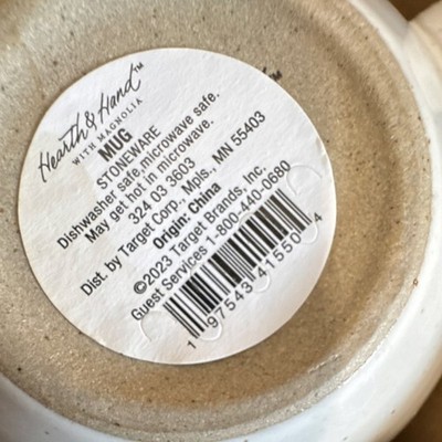 Hearth & Hand Magnolia Stoneware Mug Set White 2-Piece
