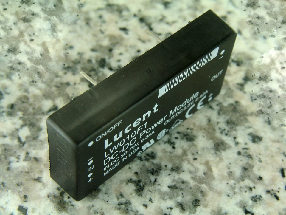 4pc LUCENT LW010F1 DC-DC Converter Power Module Input 36-75v, Output 3.3v 2.42A - Image 3 of 3