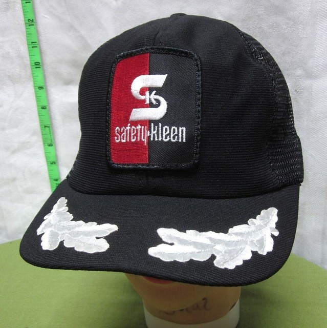 SAFETY KLEEN trucker cap Texas industrial waste cleaning logo 1990s