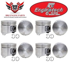Chrysler Dodge Mopar 318 V8 Magnum Enginetech Flat Top Pistons 8 1985 - 2003