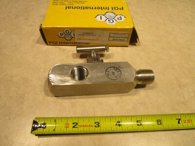 PGI INTERNATIONAL V-516SCT Multiport Valve 316SS 1/2'' FNPT X 1/2'' MNPT X3, D0507