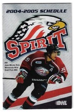 2004-05 Saginaw Spirit OHL Hockey Schedule !!! Pepsi