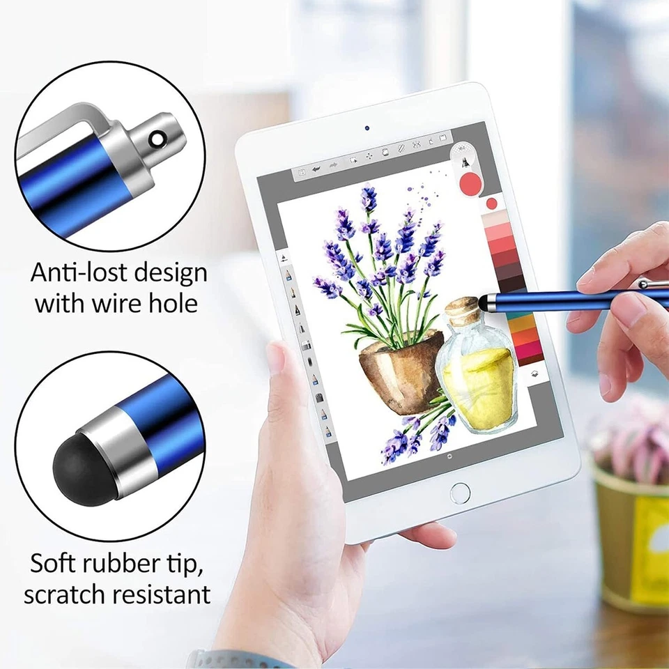 10 PCS Touch Screen Pencil Stylus Pens for iPhone 16 15 14 13 12 11 iPad Tablet - Image 4 of 4