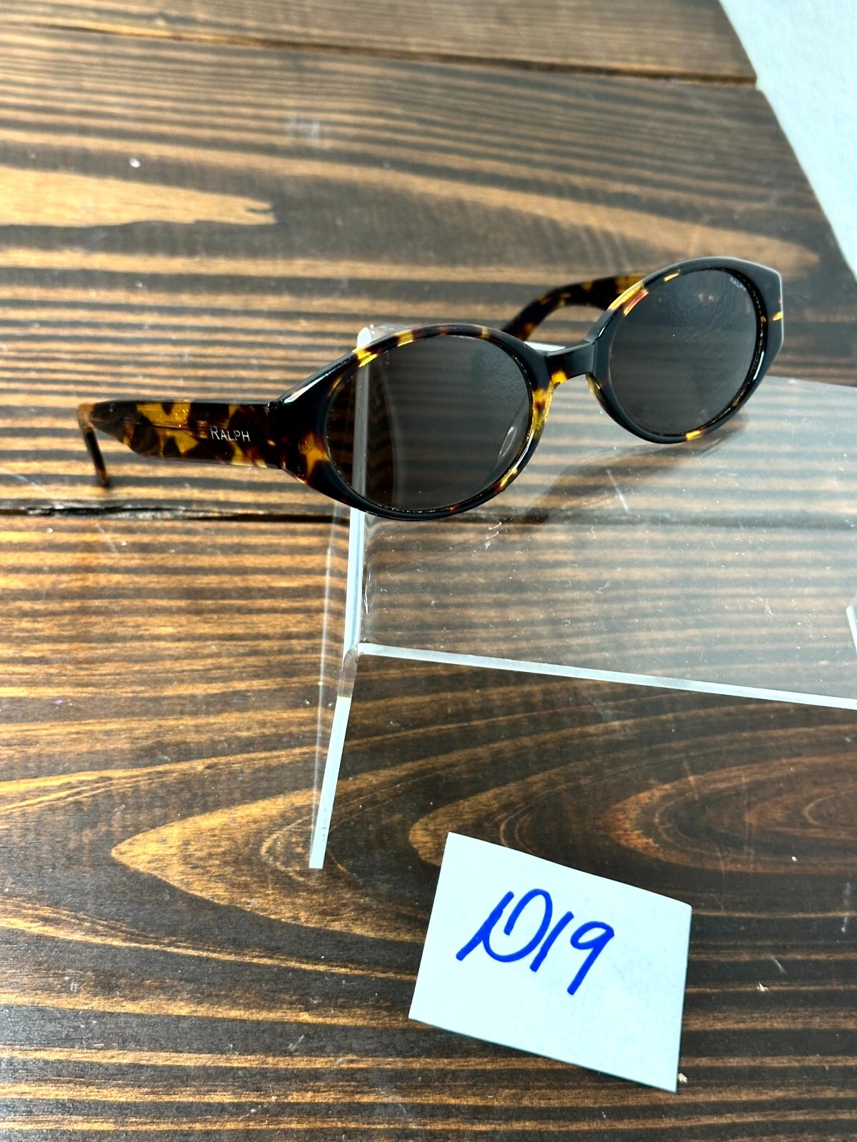 Ralph Lauren Women's Polished Tortoise Sunglasses Frame Oval Full