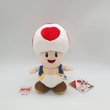Toad X174 Super Mario All Star Collection San-Ei Plush 7" Tag Toy Doll Japan