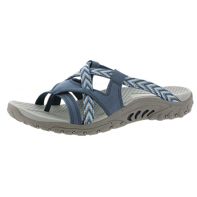 Skechers Women's Reggae Soundstage Thong Sandal 7 M Navy for sale online | eBay