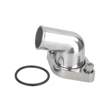 For SBC BBC Chevy 327 350 400 Polished 15° Swivel Water Neck Thermostat Housing