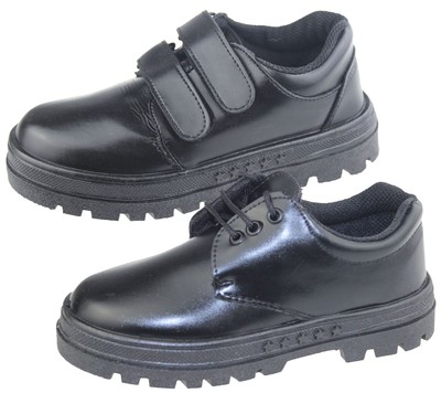 Boys School Shoes Infant Christening Black Trainer Wedding Formal Smart Dress