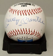 Mickey Mantle Signed UDA Baseball New York Yankees 1952 Topps RC UPPER DECK/JSA