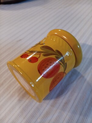 AVON Yellow/AVONシェーカー/MustarD/Pepper Vintage AVON Salt & Pepper Shakers Yellow Glass | eBay