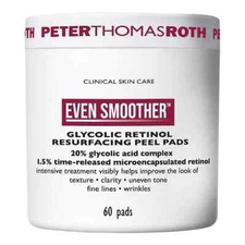 PETER THOMAS ROTH PTR EVEN SMOOTHER GLYCOLIC/RETINOL PEEL PADS (60Pads/Sealed)