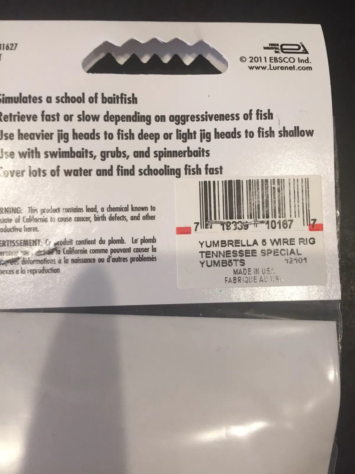 YUM YUMbrella 7” 5-Wire Umbrella Rig - Alabama Rig for Bass Fishing - Image 2