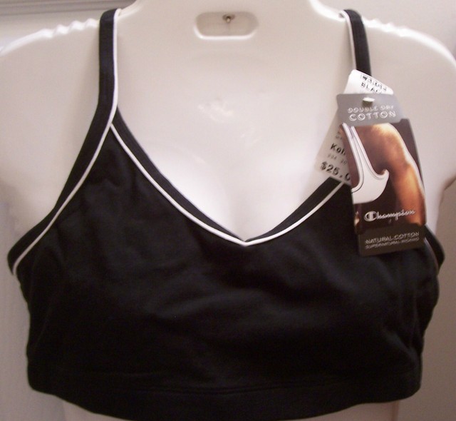CHaMPioN Double Dry Cotton Sports Bra 1589 XL White or Small Large XL