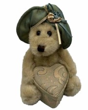 Dan Dee Collectors Choice Teddy Bear Plush Heart Gift Box Floral Green Hat