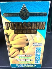 Potasio Magnesio Suplemento Potassium Magnesium Supplement 60 Capletas