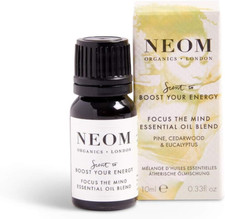 Image of NEOM - Focus the Mind Essential Oil Blend, 10Ml | Pine, Cedarwood & Eucalyptus |