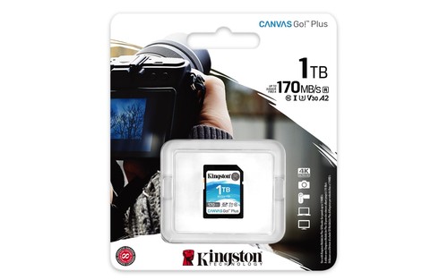 Kingston Canvas Go Plus 1TB microSD Card 170MBs U3 V30 4K UHD Durable Memory - Picture 3 of 6