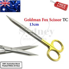 Goldman-Fox Scissors TC Straight Tissue Cutting Sutures Medical Micro Shear 