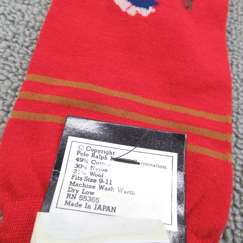 Ralph Lauren Calcetines Para Hombres Polo Oso De Colección Marinero Barco Vestido Calcetines Japón Raro Nuevo Con Etiquetas Foto 2 de 4