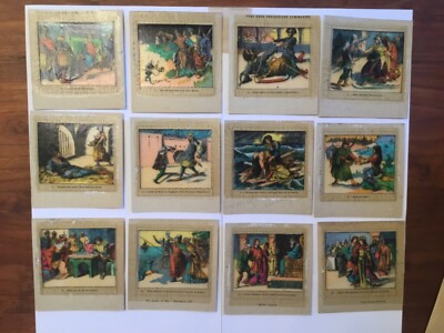 12 PLAQUES DE VERRE POUR LANTERNE MAGIQUE
