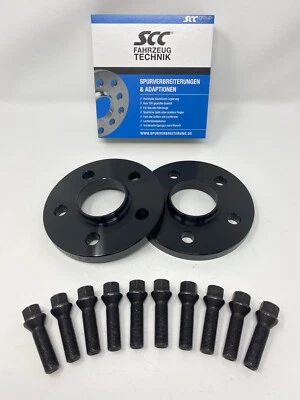 20mm 2x10mm Spurverbreiterung SCC für BMW 5x112 66,6 + Radschrauben Spurplatten - Bild 1 von 4