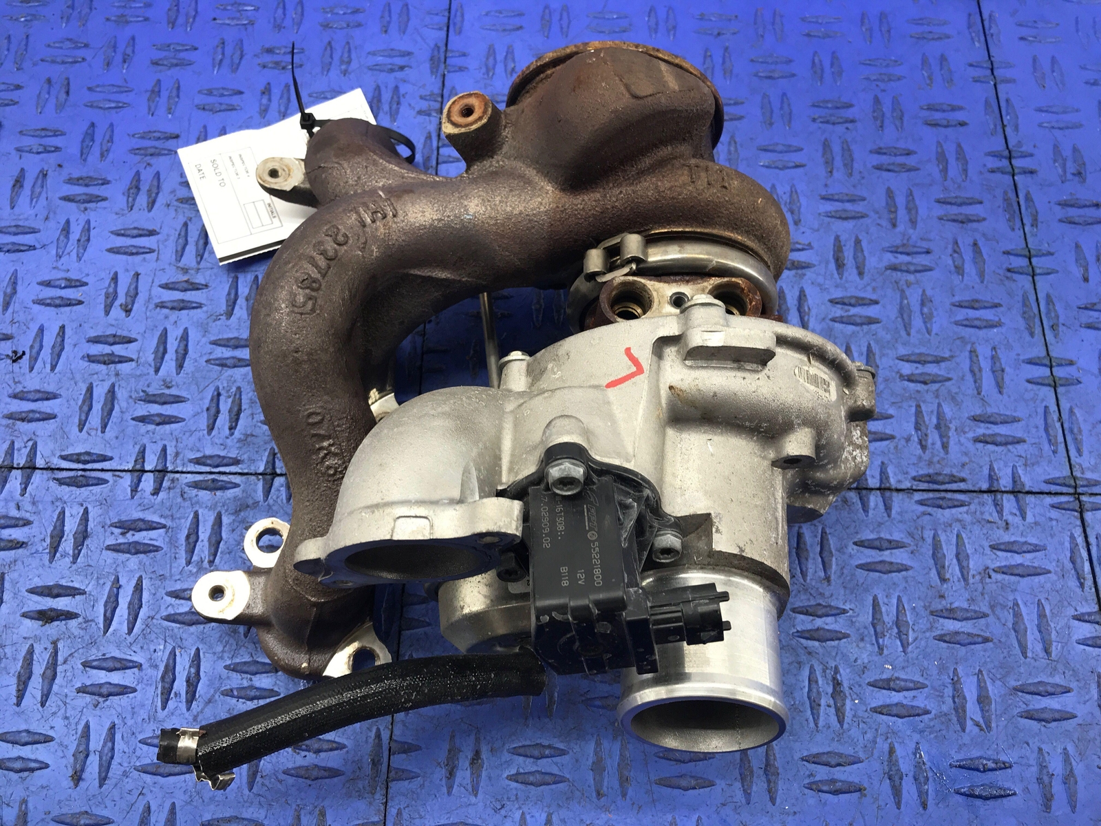 2014-2021 MASERATI QUATTROPORTE 3.0L LEFT SIDE ENGINE TURBOCHARGER TURBO 299712