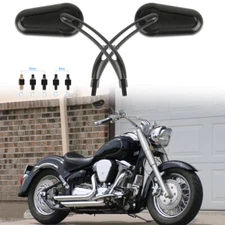 Rear View Mirrors 8mm/10mm For Yamaha Road Star XV 1600 1700 Midnight Silverado