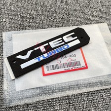Newgenuine Silver Vtec Turbo Rear Emblem Jdm Decal Badge For Honda Crv Hrv Vezel