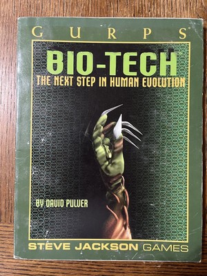GURPS Bio-Tech The Next Step in Human Evolution Steve Jackson Games SJG Good