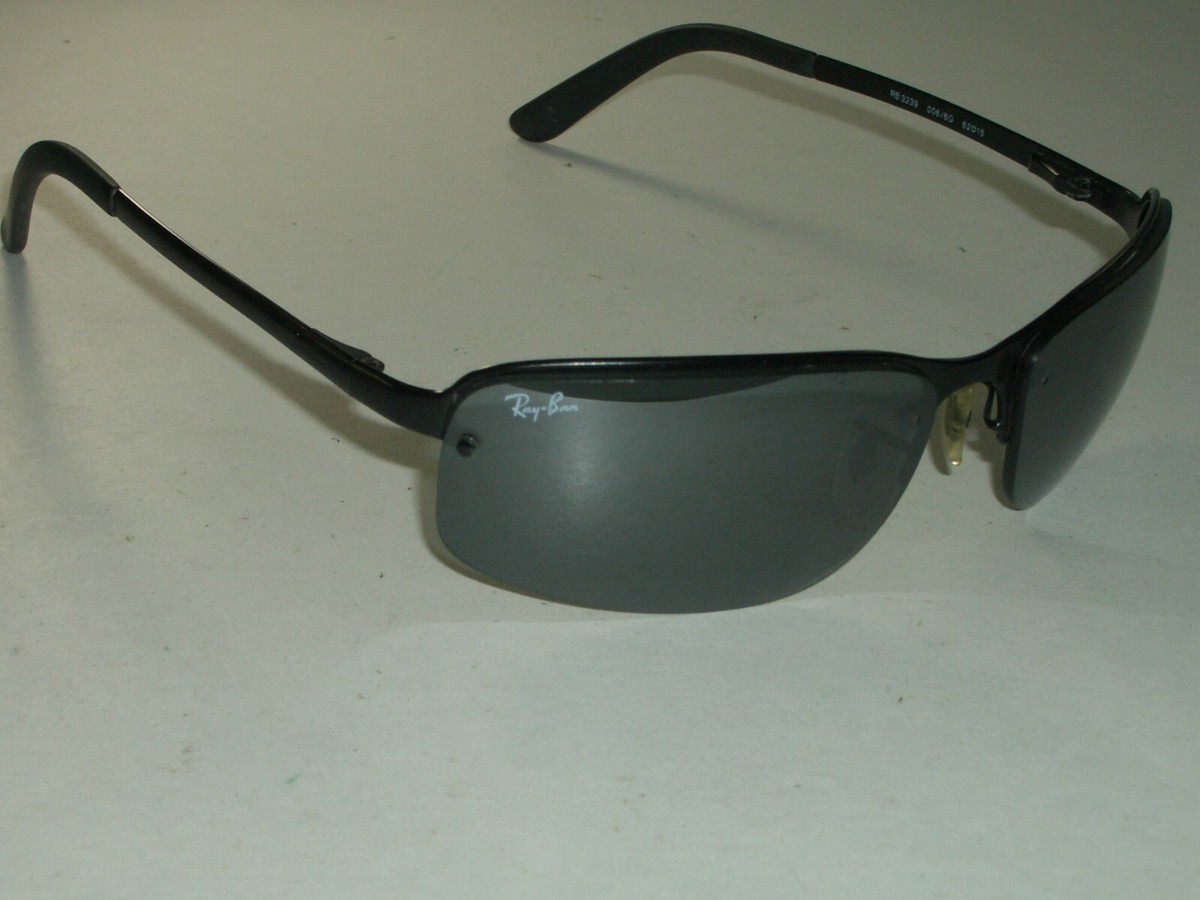 Ray-Ban Polarized Sunglasses RB3239 014/84 Brown 58-15 Half Rim