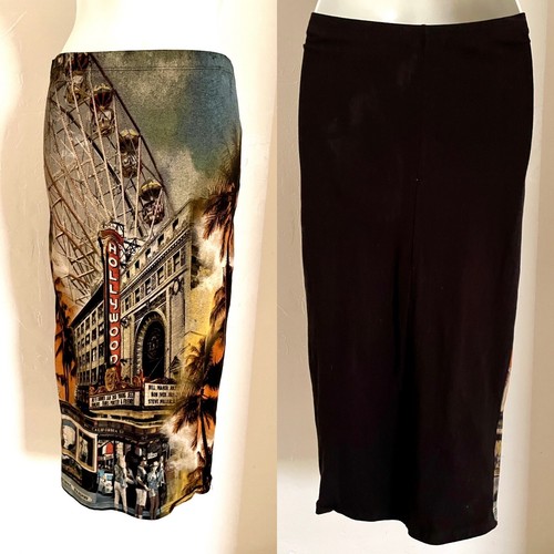 NWOT Unique HOLLYWOOD Wearable Art Retro WIGGLE Pencil SKIRT Size Small - Picture 2 of 9