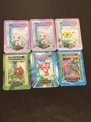 2000 Digimon Tin Metal Card Lot Of 6 - Taco Bell | eBay 2000 Digimon Tin Metal Card Lot Of 6 - Taco Bell | eBay