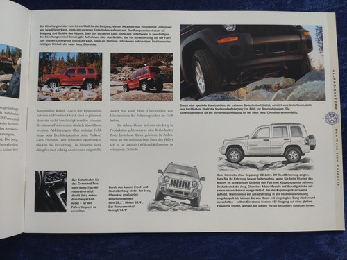 Jeep Cherokee Prospekt 09.2001 + Beilage - Picture 4 of 12