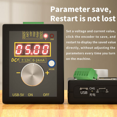 1X Digital Signal Generator 4-20mA 0-10V Voltage 0-20mA Current Transmitter USA