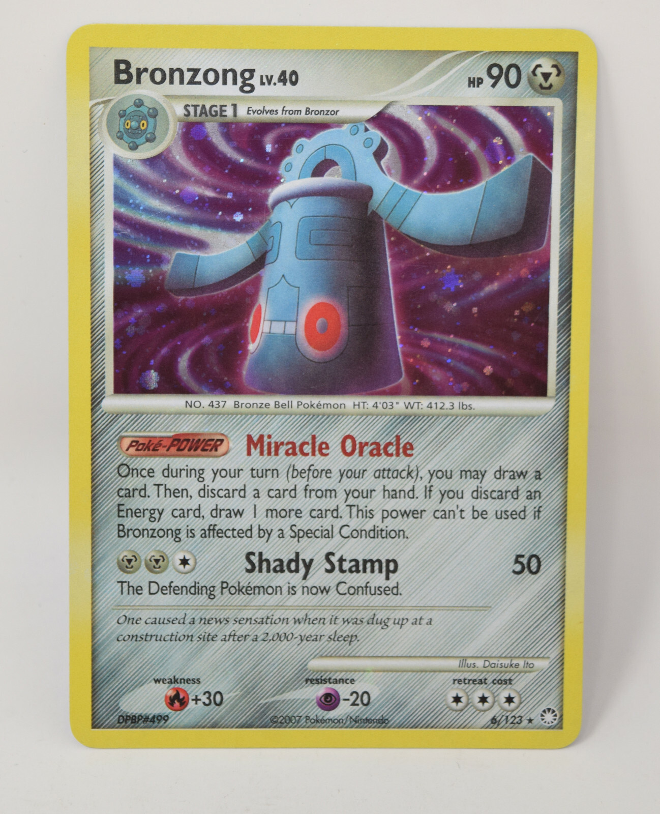 Pokemon Card Mysterious Treasures Bronzong Holo 6/123 LP