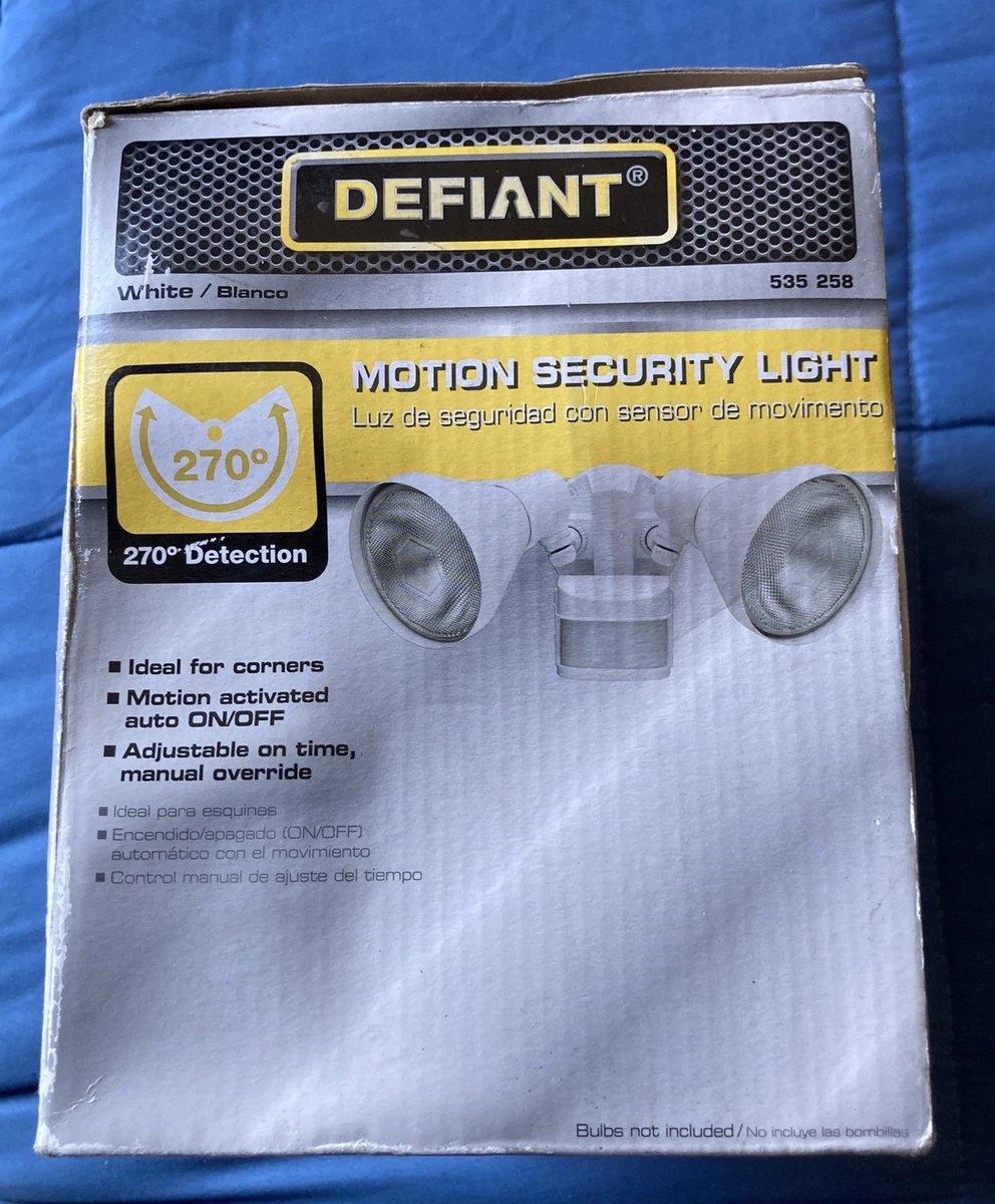 Defiant 270 motion security sales light manual