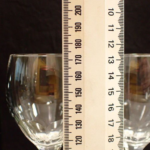 Pair of Vintage Bohemia Crystal Dynasty Wine Glasses - Hock Glasses - Riesling - Picture 13 of 14
