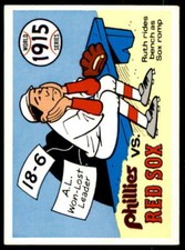 1915 Red Sox/Phillies/(Babe Ruth) 1970 Fleer Laughlin World Serie Blue Back #12 