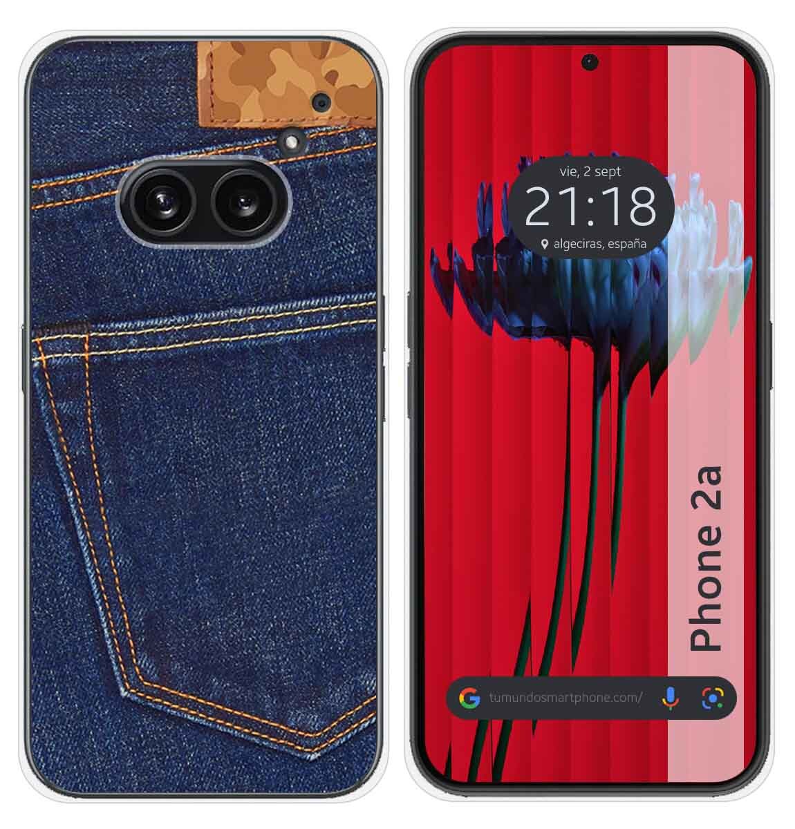 Cover Silicone per Nothing Phone 2a 5G Disegno Jeans Disegni