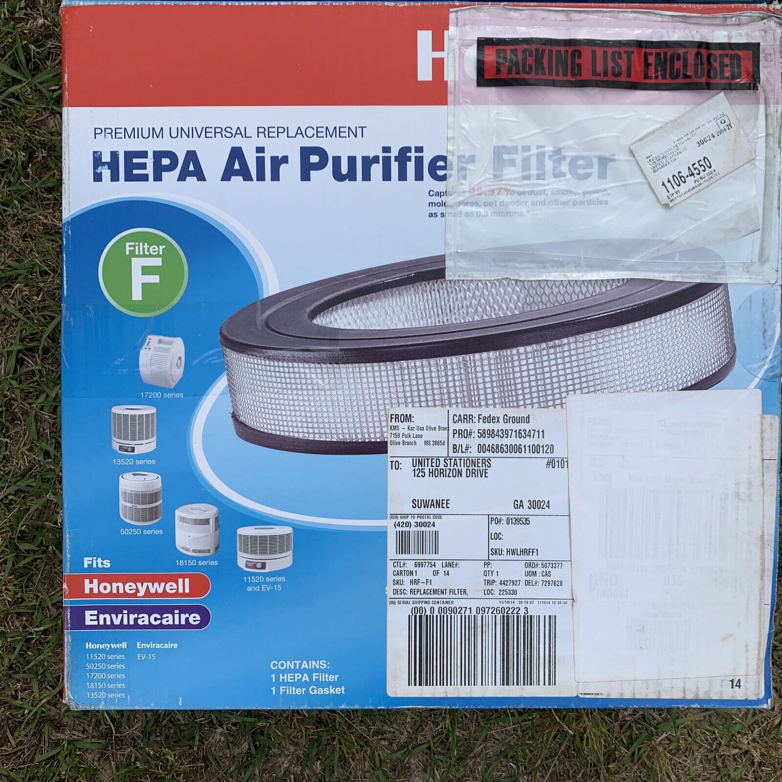 NEW Honeywell HEPA Air Purifier Filter F Universal Replacement i