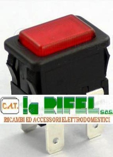 Tasto Interruttore Pulsante con Spia Luminosa on/off 4 contatti Polti  Vaporella | eBay