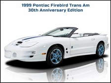 1999 Pontiac Firebird Trans Am 30th Anniversary Metal Sign Free Ship/Made in USA