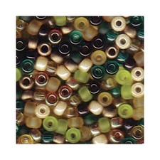 Miyuki Seed Beads 8/0 Earthtone Mixture 8-MIX07 Glass 22g Rocaille Round Green